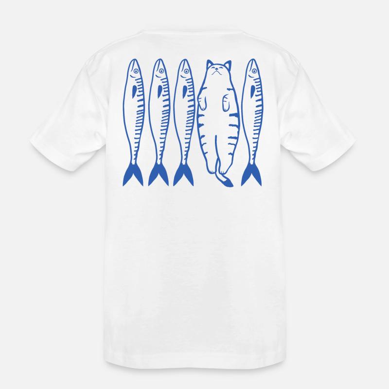 chat blanc et companie - T-shirt bio Premium Enfant - blanc