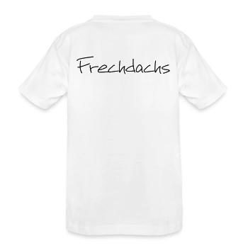 Frechdachs Kind Kleinkind frech Geschenk - Kinder Premium Bio T-Shirt - Weiß - Hinten