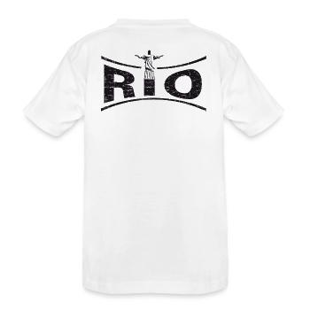 RIO avec Jésus - Brésil - T-shirt bio Premium Enfant - blanc - Dos