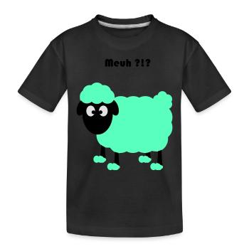 mouton - T-shirt bio Premium Enfant - noir - Devant
