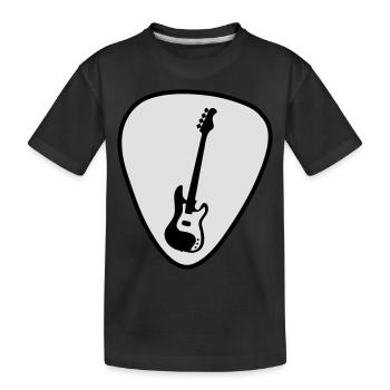 gitarre - Kinder Premium Bio T-Shirt - Schwarz - Vorne