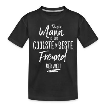 freund - Kinder Premium Bio T-Shirt - Schwarz - Vorne