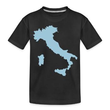 italy - Kids' Premium Organic T-Shirt - black - Front