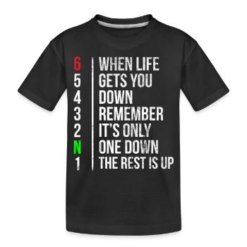 Cool Sports Motor Racing Hobby T-shirt - Kids' Premium Organic T-Shirt - black - Front