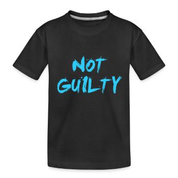 NON COUPABLE LUMIÈRE BLEU COOL - T-shirt bio Premium Enfant - noir - Devant