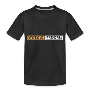 KPOP golden maknae K-POP K POP - Kids' Premium Organic T-Shirt - black - Front