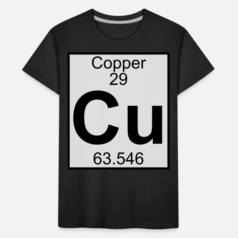 Copper (Cu) (element 29) Kids' Premium Organic T-Shirt