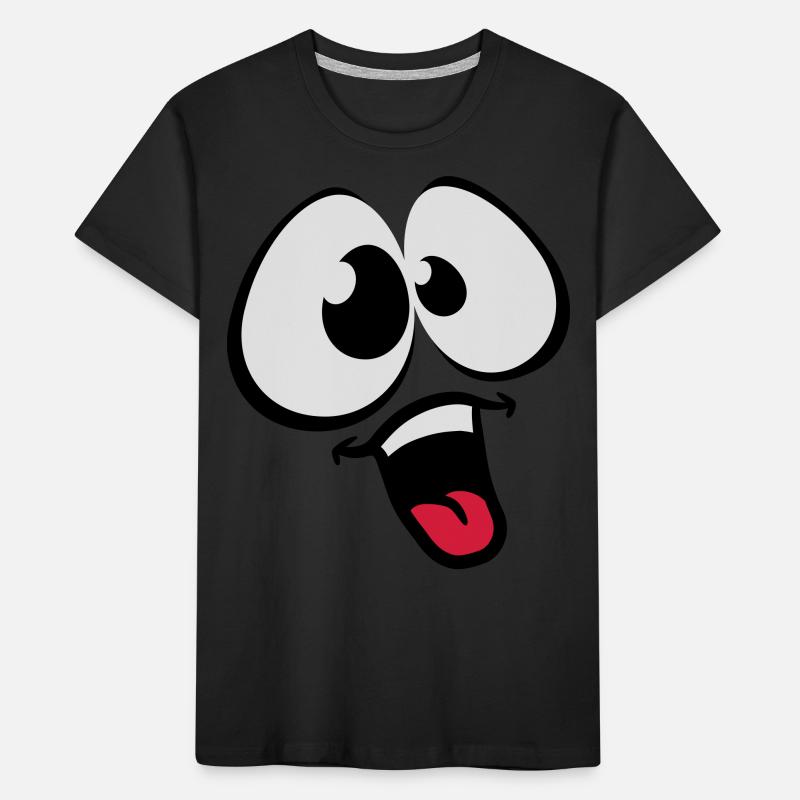 Funny Comic Face Kinder Premium Bio T-Shirt