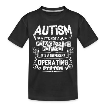 Autism Awareness Shirt - Kids' Premium Organic T-Shirt - black - Front