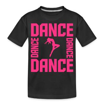 Dance - Kids' Premium Organic T-Shirt - black - Front