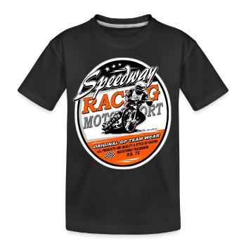 Speedway Racing - Kids' Premium Organic T-Shirt - black - Front