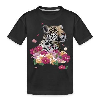 Jaguar - Kids' Premium Organic T-Shirt - black - Front