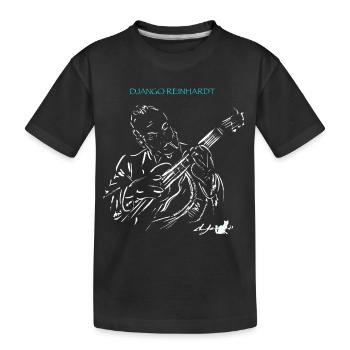 DJANGO REINHARDT JAZZ MANOUCHE - T-shirt bio Premium Enfant - noir - Devant