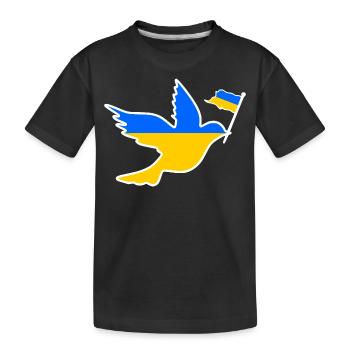 Ukraine - Kinder Premium Bio T-Shirt - Schwarz - Vorne