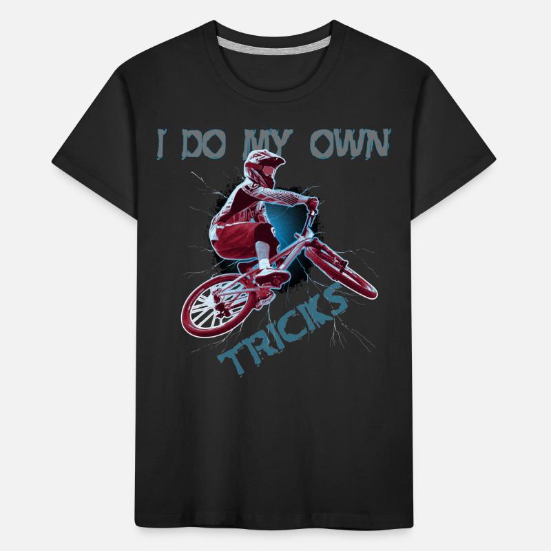 Cool BMX eigene BMX Tricks und Stunts Kinder Premium Bio T-Shirt