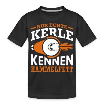 Fensterbauer Spruch Geschenk - Kinder Premium Bio T-Shirt - Schwarz - Vorne