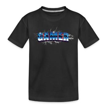 Joueur - T-shirt bio Premium Enfant - noir - Devant
