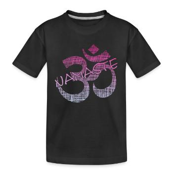 Namaste - Kinder Premium Bio T-Shirt - Schwarz - Vorne