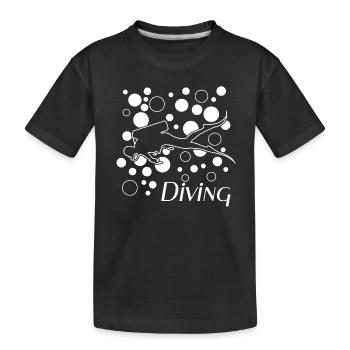 Scuba Diving - Kinder Premium Bio T-Shirt - Schwarz - Vorne