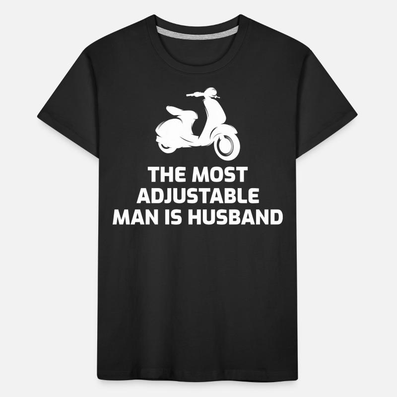 Roller Fahrer Roller Motorrad Ehemann Ehefrau Kinder Premium Bio T-Shirt