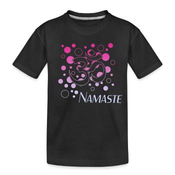 Namaste - Kinder Premium Bio T-Shirt - Schwarz - Vorne