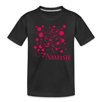 Namaste - Kinder Premium Bio T-Shirt - Schwarz - Vorne