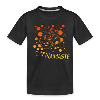 Namaste - Kinder Premium Bio T-Shirt - Schwarz - Vorne
