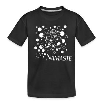 Namaste - Kinder Premium Bio T-Shirt - Schwarz - Vorne