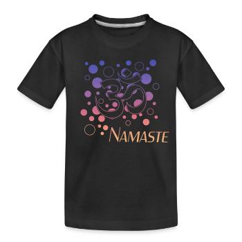 Namaste - Kinder Premium Bio T-Shirt - Schwarz - Vorne