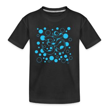 Yoga Namaste yoga - Kinder Premium Bio T-Shirt - Schwarz - Vorne