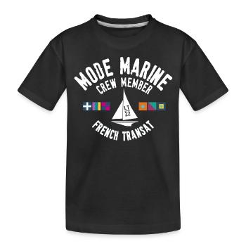 Marine-Besatzungsmodus - Kinder Premium Bio T-Shirt - Schwarz - Vorne