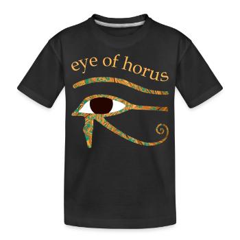 horusauge e 95 - Kinder Premium Bio T-Shirt - Schwarz - Vorne
