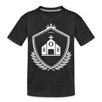 Armoiries de l’Église - T-shirt bio Premium Enfant - noir - Devant
