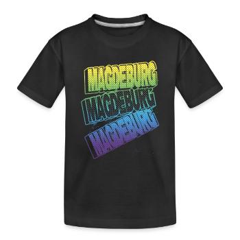 Magdebourg Allemagne Ville Police Skyline Accueil - T-shirt bio Premium Enfant - noir - Devant