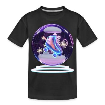 Boule à neige - T-shirt bio Premium Enfant - noir - Devant