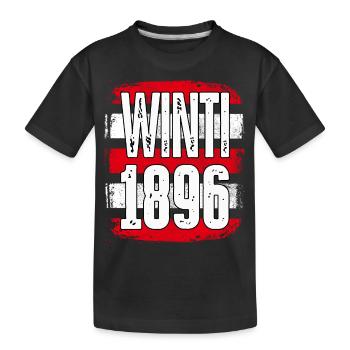 Winterthur - Kinder Premium Bio T-Shirt - Schwarz - Vorne
