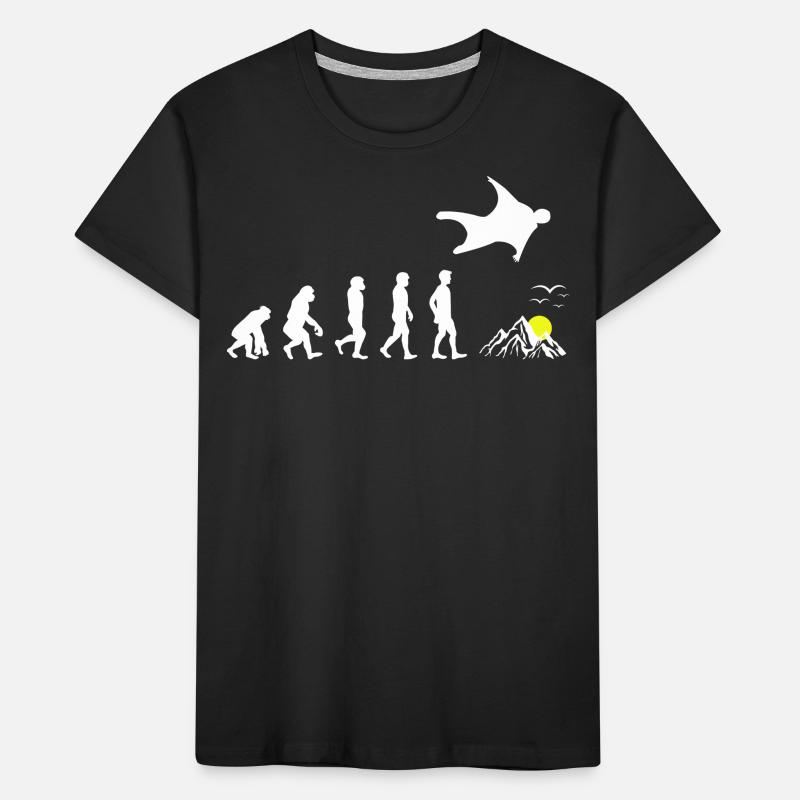 Wingsuit volant Base Jumping Skydiving Evolution T-shirt bio Premium Enfant