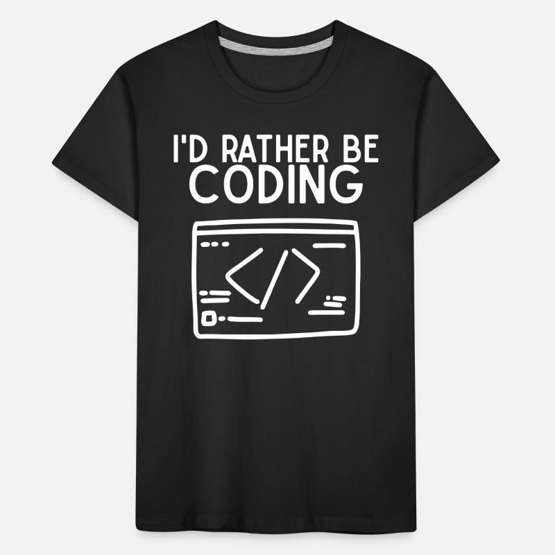 Je préfère coder T-shirt bio Premium Enfant
