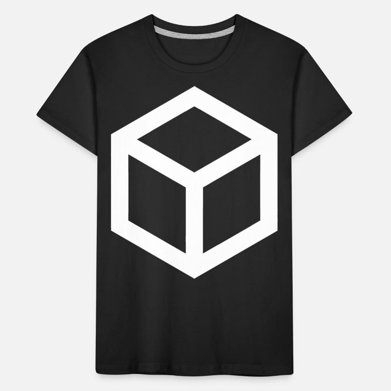Simple. White. Cube Kids' Premium Organic T-Shirt