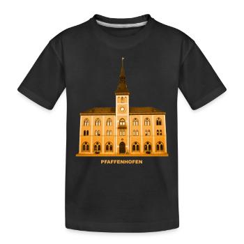 Pfaffenhofen Town Hall Ilm Upper Bavaria Bavaria - Kids' Premium Organic T-Shirt - black - Front