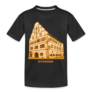 Hôtel de ville de Kitzingen, Basse-Franconie, Bavière - T-shirt bio Premium Enfant - noir - Devant