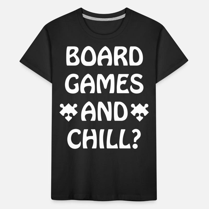 boardgame chess backgammon game night Kinder Premium Bio T-Shirt