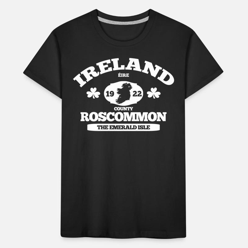 Roscommon, Irland. Klassisches irisches Design Kinder Premium Bio T-Shirt