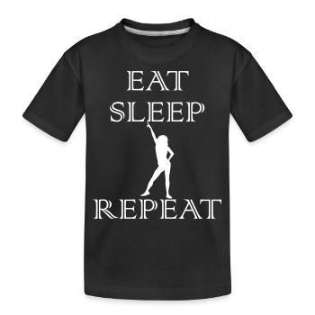 Dancing Dance Music - Kinder Premium Bio T-Shirt - Schwarz - Vorne