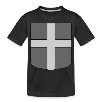 DEU Taktischer Schild - Kinder Premium Bio T-Shirt - Schwarz - Vorne