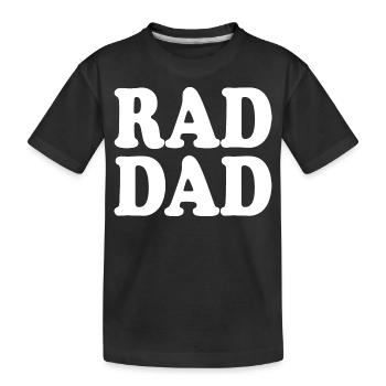 Rad dad - Kinder Premium Bio T-Shirt - Schwarz - Vorne