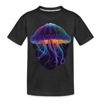 Galaxy Jellyfish - Kids' Premium Organic T-Shirt - black - Front