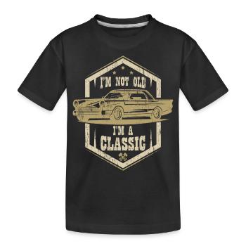 JE NE SUIS PAS VIEUX JE SUIS UN CLASSIQUE - T-shirt bio Premium Enfant - noir - Devant