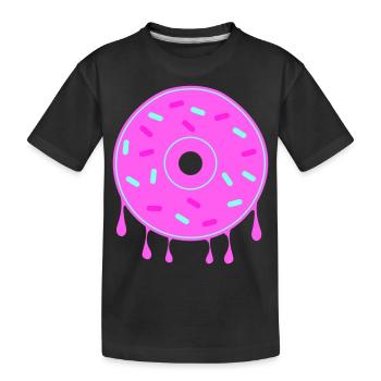 donut - Kinder Premium Bio T-Shirt - Schwarz - Vorne
