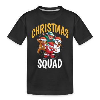Troupe de figurines de Noël Dabbing - T-shirt bio Premium Enfant - noir - Devant